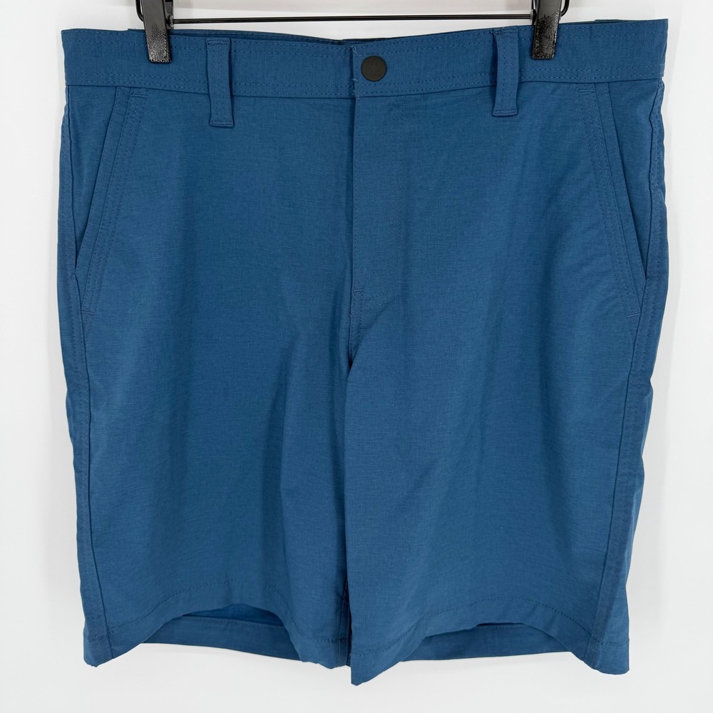 G H Bass 34x10 Explorer Performance Shorts Blue Hybrid Golf Hiking Gorpcore Tech